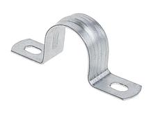 Скоба металлическая двухлапковая d 16-17 мм (50шт) Юпитер