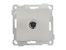 Розетка телевиз. 1-ая (скрытая, без рамки, с/з, 11dB, переходная) титан, DARIA, MUTLUSAN