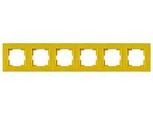 Рамка 6-ая горизонтальная желтая, RITA, MUTLUSAN