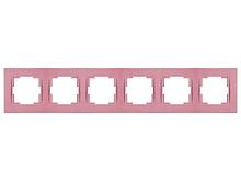 Рамка 6-ая горизонтальная розовая, RITA, MUTLUSAN