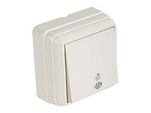 Выключатель кнопочный (с подсветкой, открытый) кремовая, BRON, MUTLUSAN