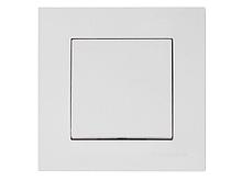 Выключатель двухполюсный (скрытый, пруж. зажим) белый, RITA, MUTLUSAN