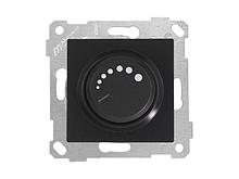 Выключатель поворотный (диммер) (скрытый, без рамки, винт. зажим, 1000Вт) черный, RITA, MUTLUSAN