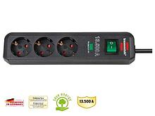 Удлинитель / фильтр сетев. 1.5м (3 роз., 3.3кВт, с/з, выкл., ПВС) Brennenstuhl Eco-Line