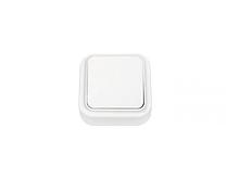 Выключатель 1 клав. проходной (открытый, 6А) белый, Пралеска, Bylectrica