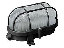 Светильник овал/черный/решетка 60Вт, IP53 (НБП 01-60-002) Юпитер