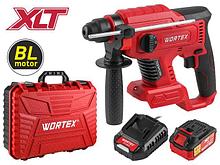 Аккум. перфоратор WORTEX CRH 1820-2 в чем. ALL1 XLT SET БЕСЩЕТ., 18 В, 2.2 Дж, 20 мм, 1х4 А*ч