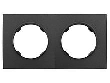 Рамка 2-местная графит, Прованс, Bylectrica