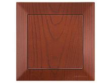 Выключатель 1-клав. (скрытый, винт. зажим) вишня, DARIA, MUTLUSAN