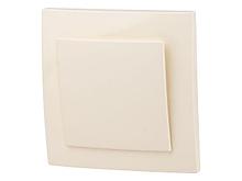 Выключатель 1 клав. (cкрытый, 6А) бежевый, Стандарт, Юпитер