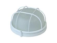 Светильник круг/белый/решетка 100Вт, IP54 (НБП 03-100-002) Юпитер