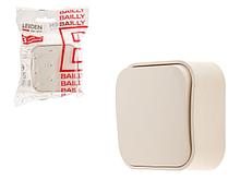 Выключатель 1 клав. (открытый, 10А) бежевый, Bailly, LEIDEN ELECTRIC