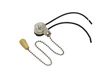 Выключатель для настенного светильника c проводом и деревянным наконечником «Silver» REXANT