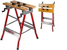 Верстак складной WORTEX WB 1560 в кор.МДФ, 605x640x800 мм, регулировка столешницы