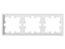 Рамка 3-местная белая, Carre, BYLECTRICA