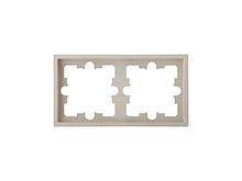 Рамка 2-местная песочная, Carre, BYLECTRICA