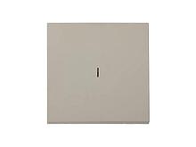 Выключатель 1 клав. (cкрытый, узел, 10А) со световой индикацией, песочный, Carre, BYLECTRICA