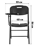 Стулья складные Stool Group банкетный со столиком черный Кейт, пластик, металлический каркас, фото 10