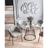 Стол Stool Group обеденный Ливерпуль 120*120 стекло, фото 3