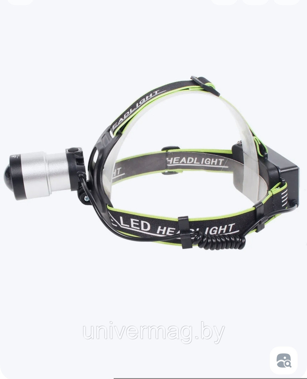 Фонарь налобный 901 / 3193 PM10-TG светодиодный, на аккумуляторах 18650 , вкл/выкл одним нажатием,легкий,мален