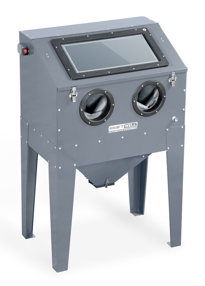 KraftWell KRW-SB220F Камера пескоструйная, фронтальная загрузка, 220 л