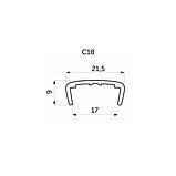 Профиль С-образный 18 мм дуб молочный, фото 2