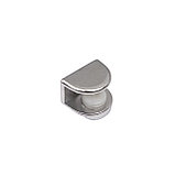 Полкодержатель для стеклянных полок хром, фото 3