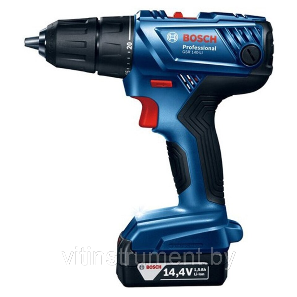 Дрель-шуруповерт аккумуляторная BOSCH GSR 140-LI Professional (06019F8000)