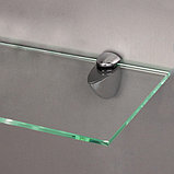 Полкодержатель мебельный "пеликан" 40 мм хром, фото 3