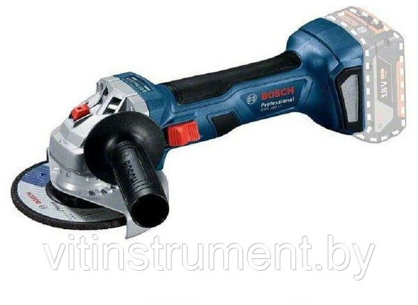 Угловая шлифмашина аккумуляторная GWS 180-LI Professional BOSCH (06019H9020)