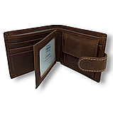 Компактный кошелёк портмоне коричневый L570-207 brown, фото 4