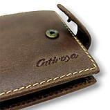 Компактный кошелёк портмоне коричневый L570-207 brown, фото 3