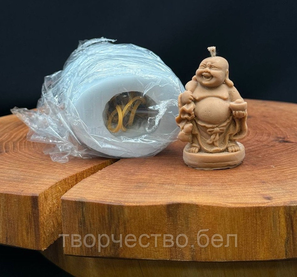 Хотей (будда) Силиконовая форма для свечи,1 шт