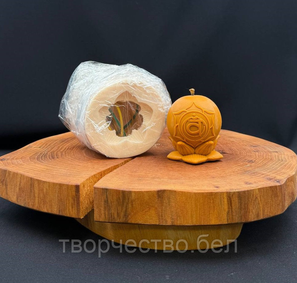 Свадхистана (чакра) Силиконовая форма для свечи,1 шт