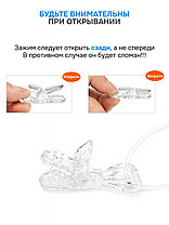 Фиксирующий зажим для слухового аппарата прозрачный / три насадки, фото 2