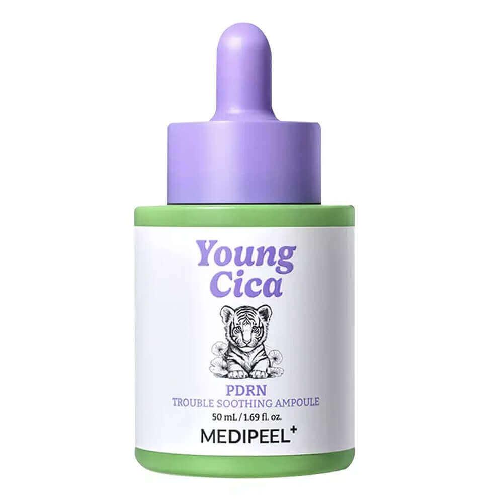 Успокаивающая ампула с центеллой и ПДРН MEDIPEEL Young Cica PDRN Trouble Soothing Ampoule, 50 мл