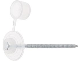 Гвоздь кровельный 2.8х70 мм с пласт. шляпкой, бесцветный (100 шт в пласт. конт.) STARFIX