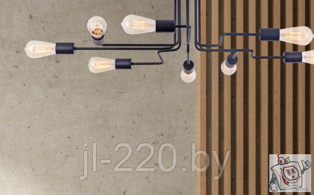 Cветильник потолочный Maytoni Loft Gilbert T532CL-08B, IP20, черный