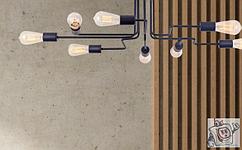 Cветильник потолочный Maytoni Loft Gilbert T532CL-08B, IP20, черный