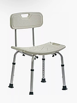 Стул для купания в ванне и душе. Титан с выемкой для душевой лейки, фото 3