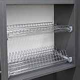 Сушка кухонная для посуды  500 мм, эффект хром, фото 3