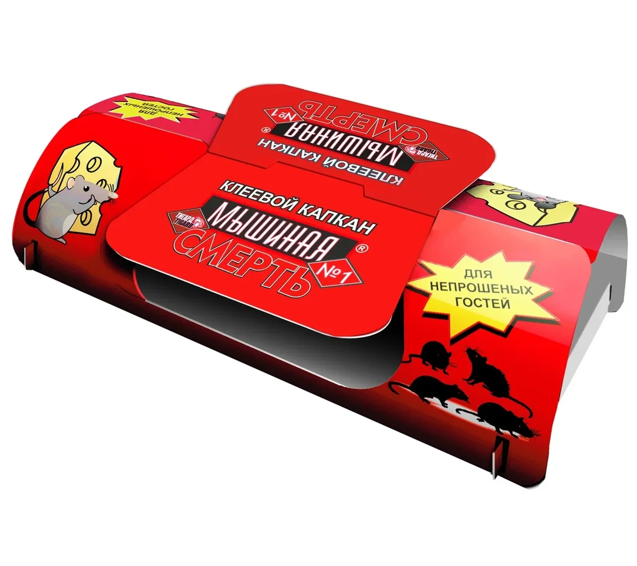 Клеевая ловушка для отлова грызунов и насекомых Мышиная смерть №1 "ПО Оборонхим", РФ