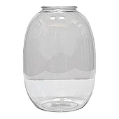Акриловая ваза для цветов "Пузырь", D7*14,5/H20 см, прозрачный
