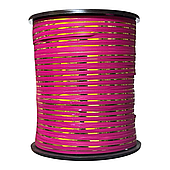 Лента полипропиленовая 0,5 см х 250 ярд., малиновый с золотом