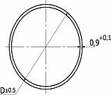 Труба d32 L-3000 (1 мм), хром, фото 2