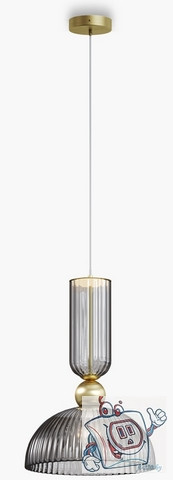 Светильник подвесной Maytoni Modern Antic MOD302PL-01GR1, IP20, золото, серый