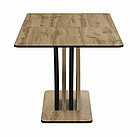 Стол обеденный SIGNAL VENTO дуб артизан/черный 120-160/68, фото 6