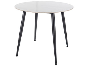 Стол обеденный SIGNAL RION белый лак/черный 90