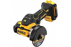 Мини угловая шлифмашина аккумуляторная бесщеточная DeWALT DCS438N (диск 76 мм, 3 диска в компл., без АКБ), фото 2