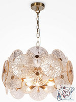 Светильник подвесной Maytoni Modern Aster MOD007PL-08G, IP20, золото, янтарный